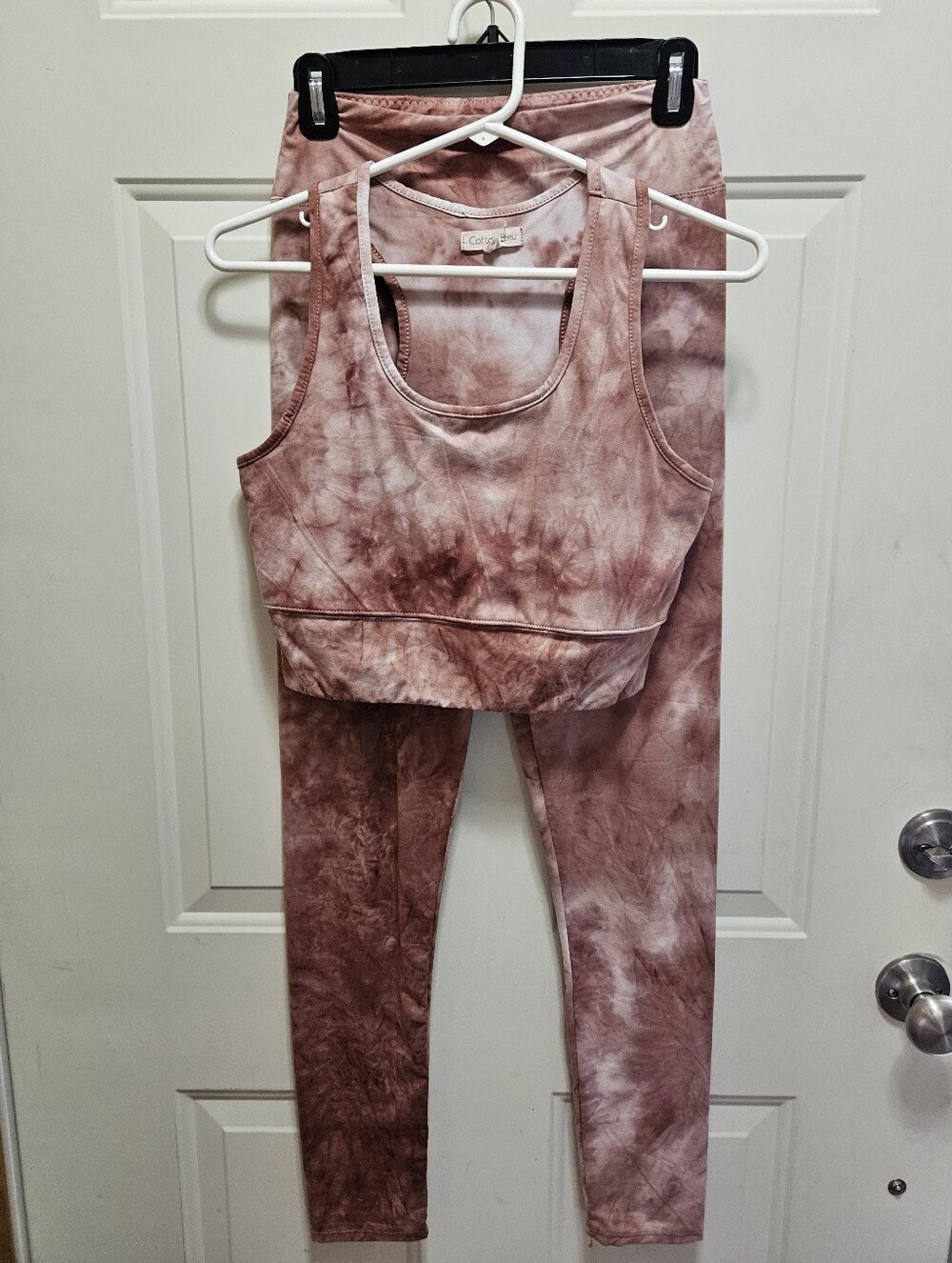 Cotton Bleu Two Piece Tie-Dye Athleisure Set